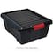 Quantum Storage Systems® Black 21" x 15.875" x 1" Lid for Latch Container